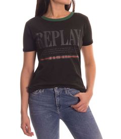 Camiseta-Replay-Negro-Talla-M